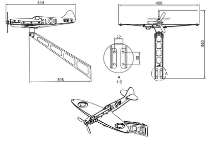 Supermarine Spitfire Wind Feature Model - Kit